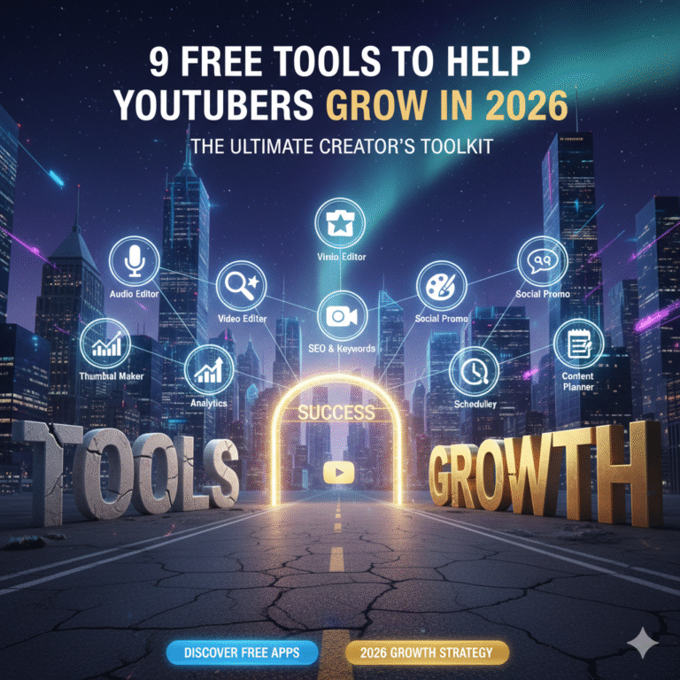9 Free Tools to Help YouTubers Grow in 2026.
