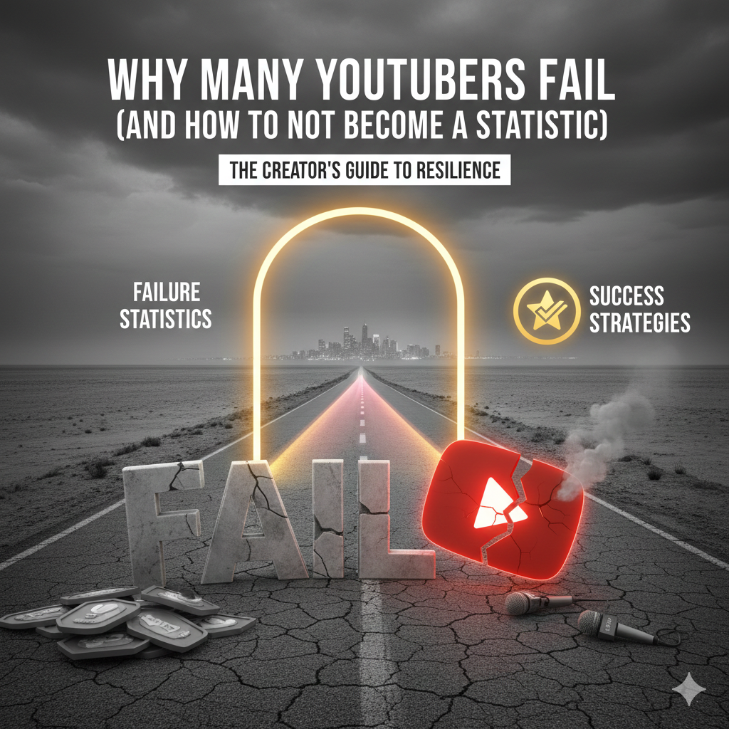 Why Many YouTubers Fail (And How to Not Become a Statistic)