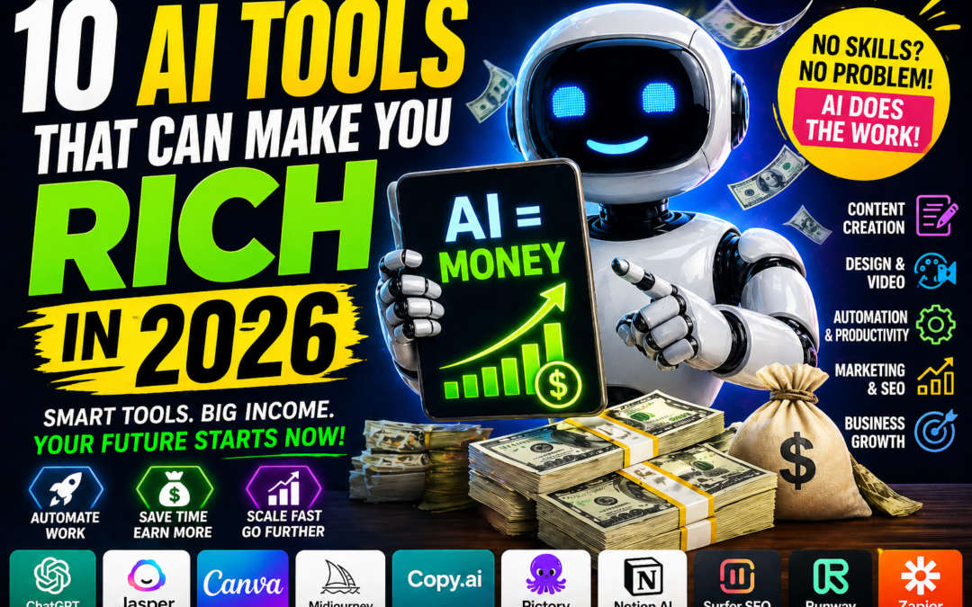 10 AI Tools That Can Make You Rich in 2026