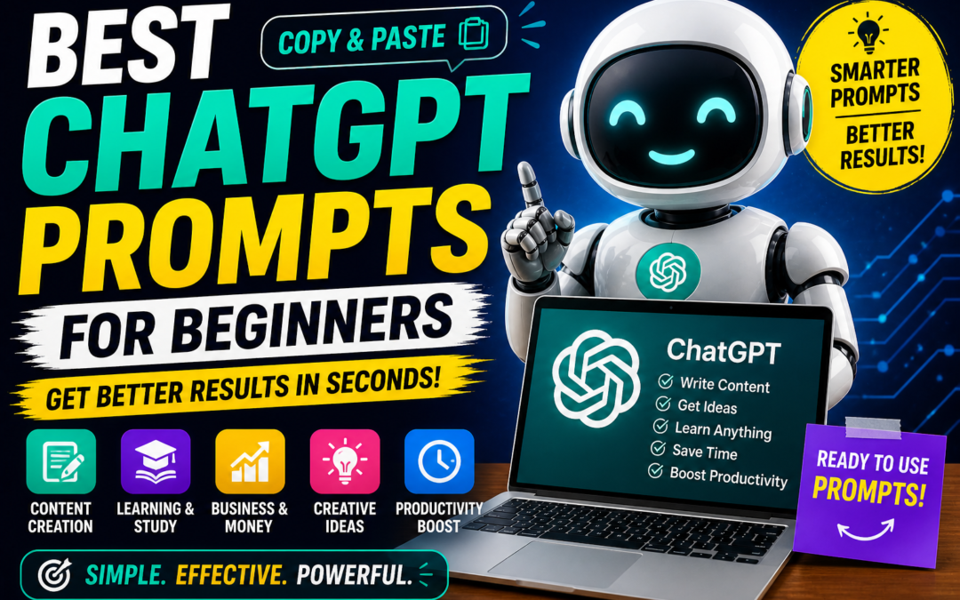 Best ChatGPT Prompts for Beginners (Copy & Paste)