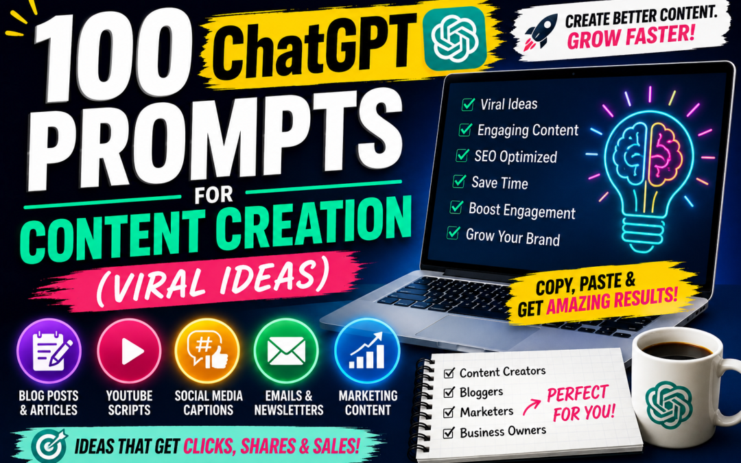100 ChatGPT Prompts for Content Creation (Viral Ideas)