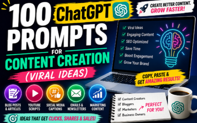 100 ChatGPT Prompts for Content Creation (Viral Ideas)